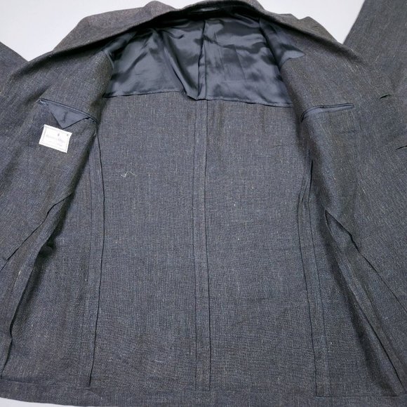 Ermenegildo Zegna Soft Linen Mohair 3 Button Partially Lined Blazer 44R - Picture 5 of 12